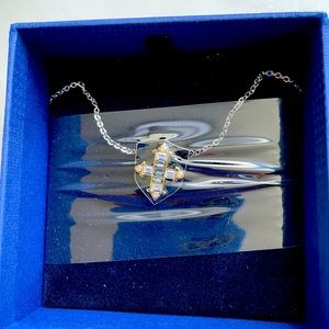 Swarovski black shield necklace, brand new